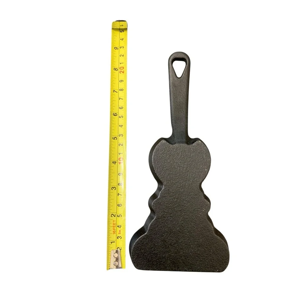 Cast Iron Bunny Rabbit Shape Mini Skillet Black Novelty Frying Pan